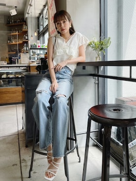 前田希美さん(レディース・158cm)の夏コーディネート