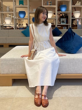 「N WITH.（エヌウィズ）のアイテム（ワンピース/ドレス）」を使った、前田希美さん（レディース・158cm）の夏コーディネート