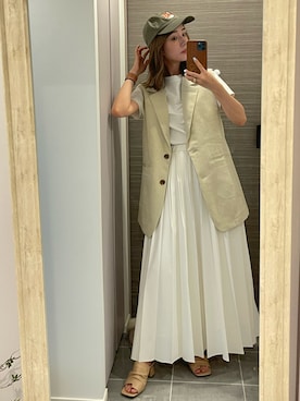 前田希美さん（レディース・158cm）の春コーディネート