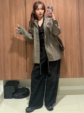 「HYKE（ハイク）のアイテム」を使った、前田希美さん（レディース・159cm）の春コーディネート