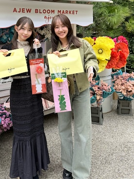 「Acne Studios（アクネストゥディオズ）のアイテム」を使った、前田希美さん（レディース・159cm）の春コーディネート