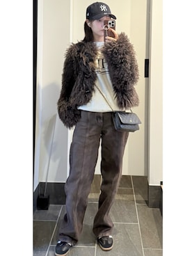 「adidas（アディダス）のサンバ OG / SAMBA OG / アディダスオリジナルス adidas Originals スニーカー（スニーカー）」を使った、前田希美さん（レディース・159cm）の冬コーディネート