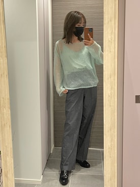 前田希美さん（レディース・158cm）の春コーディネート