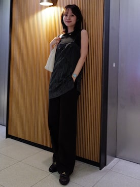 「CHANEL（シャネル）のアイテム」を使った、前田希美さん（レディース・159cm）の秋コーディネート