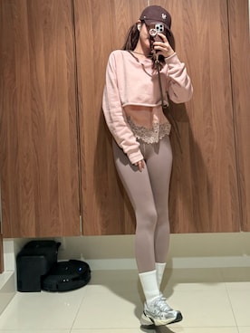前田希美さん（レディース・159cm）の春コーディネート
