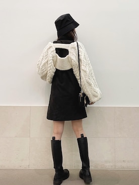 「N WITH.（エヌウィズ）のアイテム（ワンピース/ドレス）」を使った、前田希美さん（レディース・158cm）の秋コーディネート