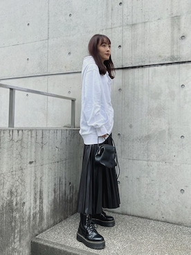 「N WITH.（エヌウィズ）のアイテム」を使った、前田希美さん（レディース・158cm）の秋コーディネート