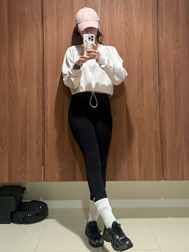 前田希美さん（レディース・159cm）の春コーディネート