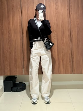 前田希美さん（レディース・159cm）の春コーディネート