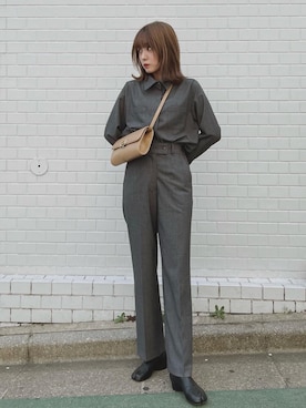 前田希美さん（レディース・158cm）の春コーディネート