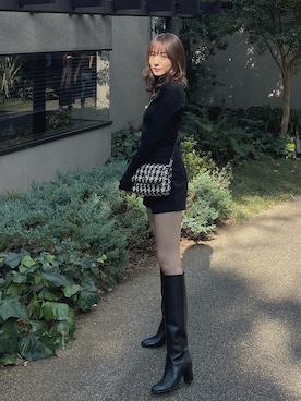 「H&M（エイチ・アンド・エム）のアイテム（バッグ）」を使った、前田希美さん（レディース・158cm）の秋コーディネート