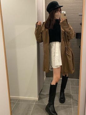 「REDYAZEL（レディアゼル）のアイテム」を使った、前田希美さん（レディース・158cm）の秋コーディネート