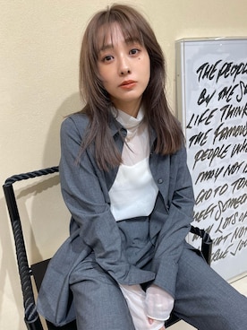 前田希美さん（レディース・158cm）の春コーディネート