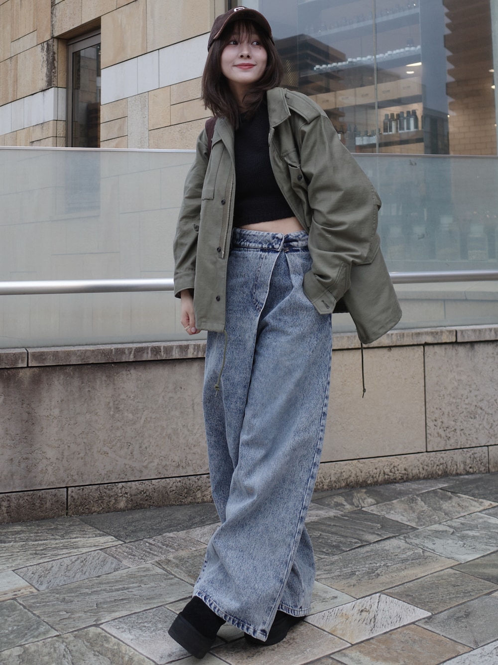 HYKE ハイク　フィールドジャケット　SMALL BIG-FIT　グリーン メンズもレディースも全サイズ感レビュー】HYKE(ハイク) 2022AW