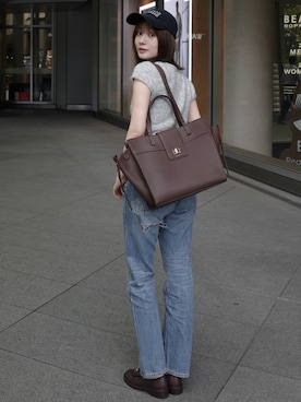 前田希美さん(レディース・159cm)の秋コーディネート
