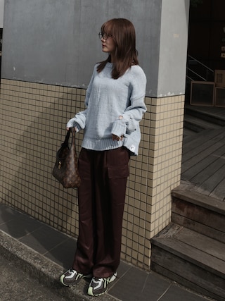 「ASICS(アシックス)の<asics> UB12-S GEL-SD-LYTE/スニーカー(スニーカー)」を使った、前田希美さん(レディース・159cm)の冬コーディネート