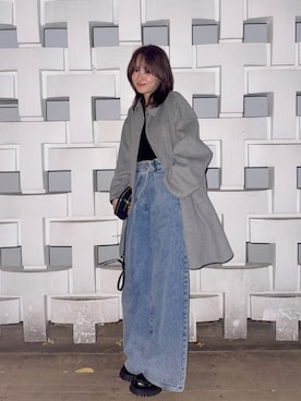 「アイテム（バッグ）」を使った、前田希美さん（レディース・159cm・30代）の秋コーディネート