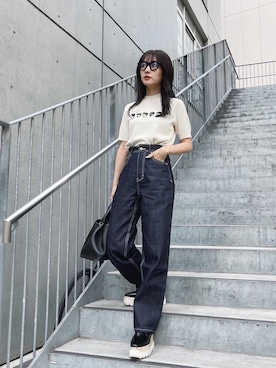 前田希美さん（レディース・158cm）の夏コーディネート