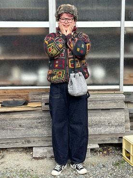 きむねぇさん（レディース・170cm）の冬コーディネート