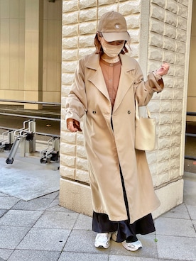 「4youstory（フォーユーストーリー）のアイテム」を使った、yumi.さん（レディース・151cm）の春コーディネート