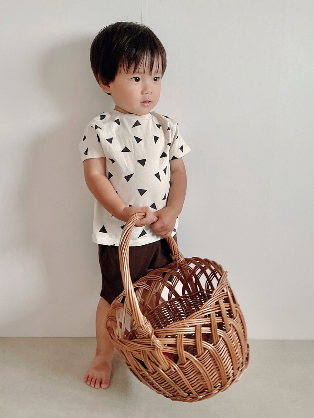 「休日スタイル、カジュアル、むすこーで、男の子、男の子コーデ、BREEZE、BREEZEコーデ、PR」｜「BREEZEの【WEB限定】ゆるアニマルワンマイルウェア（ルームウェア/パジャマ、ホワイト系）」を使った、yumi.さん（キッズ・90cm）の夏コーディネートの1枚目の写真