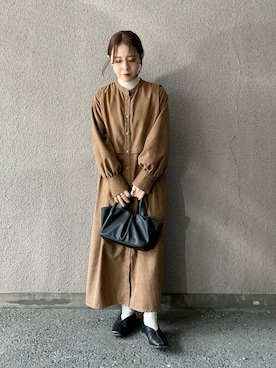 「Amourire（アムリール）のアイテム」を使った、yumi.さん（レディース・151cm）の秋コーディネート