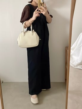 「Kastane（カスタネ）のアイテム（オールインワン・サロペット）」を使った、yumi.さん（レディース・151cm）の夏コーディネート