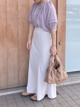 「Amourire（アムリール）のアイテム」を使った、yumi.さん（レディース・151cm）の夏コーディネート