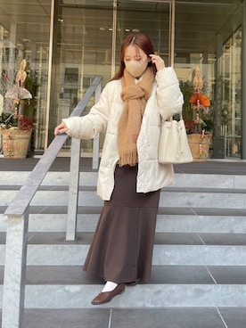 「talbyyumi」｜「アイテム（ジャケット/アウター）」を使った、yumi.さん（レディース・151cm）の冬コーディネート