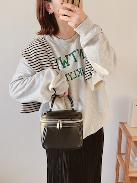 「ECRIRE（エクリール）のアイテム（スウェット）」を使った、yumi.さん（レディース・151cm）の冬コーディネート