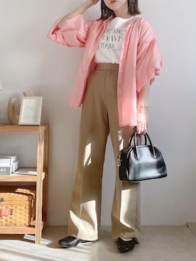 「RAY CASSIN（レイカズン）のアイテム」を使った、yumi.さん（レディース・151cm）の春コーディネート