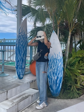 「IENA（イエナ）のアイテム（帽子）」を使った、ありささん（レディース・167cm）の秋コーディネート