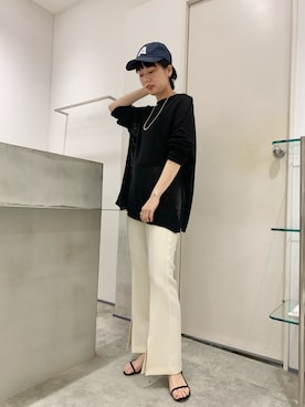 「THE SHINZONE（ザ　シンゾーン）のアイテム（帽子）」を使った、TOKUMURA_161cmさん（レディース・161cm）の春コーディネート