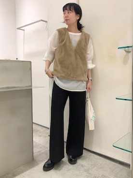 「#秋コーデ」｜「アイテム（ブーツ）」を使った、TOKUMURA_161cmさん（レディース・161cm）の秋コーディネート
