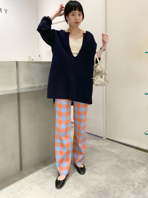 MAISON SPECIAL❤️ブロックチェックフードニット MAISON SPECIAL❤️ブロックチェックフードニット
