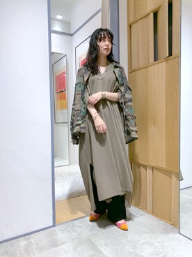 「アイテム（ブルゾン）」を使った、TOKUMURA_161cmさん（レディース・161cm・30代）の秋コーディネート