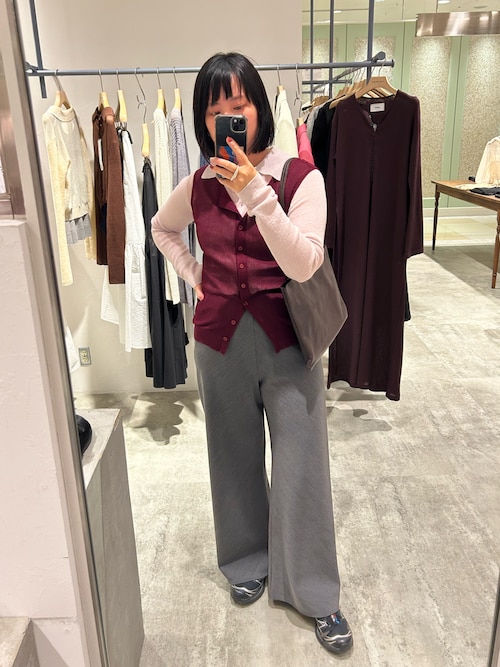 マイナス3キロ見え！】【名品パンツ】【新色登場！】ダブルクロス