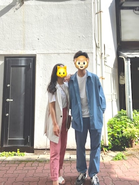 「アイテム（その他トップス）」を使った、kuさん（レディース・158cm・20代）の夏コーディネート