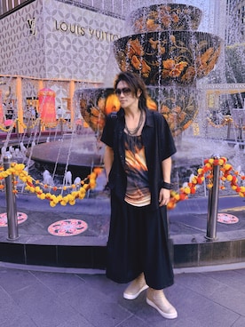 「アイテム（キャミソール）」を使った、Z ♠️☠️さん（メンズ・170cm）の秋コーディネート