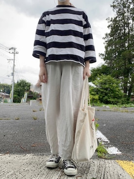 「CLASKA Gallery & Shop "DO"（クラスカ ギャラリー＆ショップ　ドー）のアイテム（バッグ）」を使った、あか＊さん（レディース・161cm）の夏コーディネート