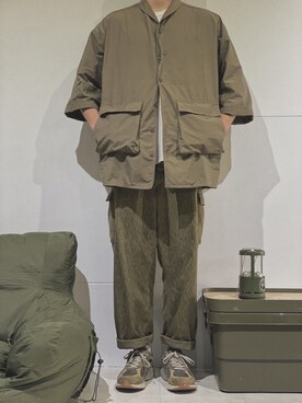 「アイテム（その他アウター、ブラウン系）」を使った、KOGさん（メンズ・178cm）の夏コーディネート
