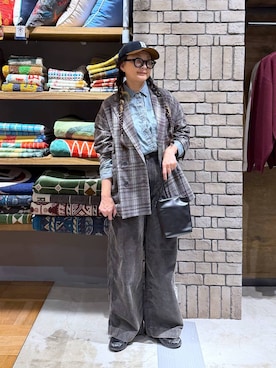 「niko and...（ニコアンド）のアイテム（バッグ）」を使った、K2aさん（レディース・161cm）の秋コーディネート
