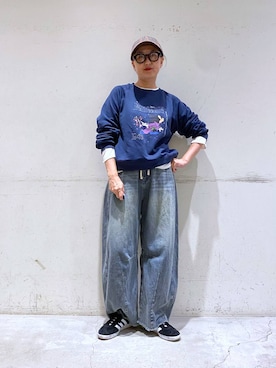 「アイテム（帽子）」を使った、K2aさん（レディース・161cm・50代）の秋コーディネート