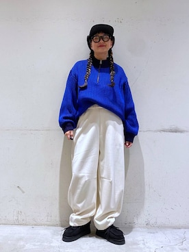 「niko and ...」｜「アイテム（キャップ）」を使った、K2aさん（レディース・161cm）の冬コーディネート