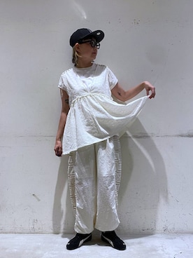 「PUMA（プーマ）のアイテム」を使った、K2aさん（レディース・161cm）の夏コーディネート