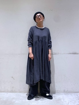 「アイテム（ワンピース/ドレス）」を使った、K2aさん（レディース・161cm・50代）の秋コーディネート