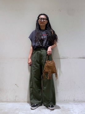 「アイテム（パンツ）」を使った、K2aさん（レディース・161cm・50代）の夏コーディネート