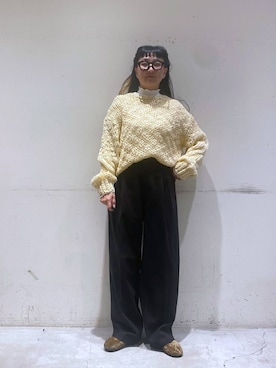 「アイテム（Tシャツ/カットソー）」を使った、K2aさん（レディース・161cm）の秋コーディネート