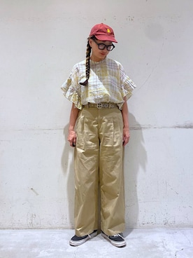 「アイテム（パンツ）」を使った、K2aさん（レディース・161cm・50代）の夏コーディネート