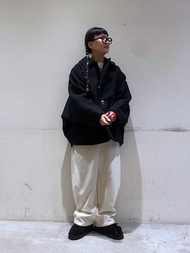 「niko and ...」｜「アイテム（ブルゾン）」を使った、K2aさん（レディース・161cm）の冬コーディネート